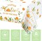 Little Cutie Tablecloth Orange Fruit Party Supplies Little Cutie is on The Way Disposable Plastic Table Cover for Citrus Baby Shower Birthday Tangerine Decoration, 54 x 108 Inches(3 Pack)